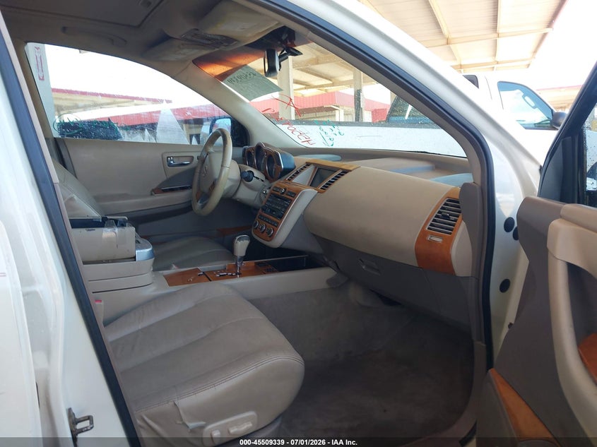 2006 Nissan Murano VIN JN8AZ08T66W419019 IAAI salvage auction — NORMAL WEAR, Clear (Arizona), sold $25 on 2026-07-28 (photo 5)