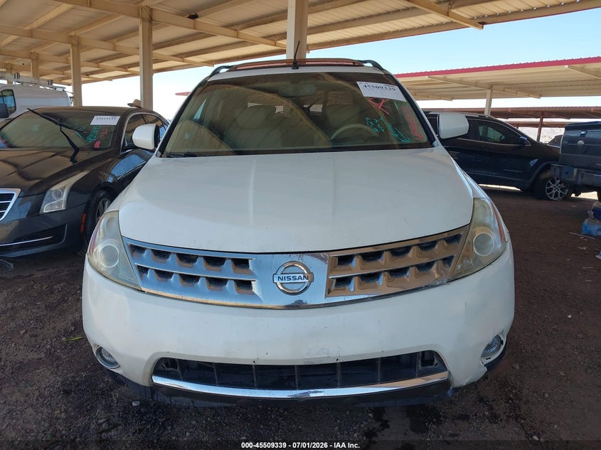 2006 Nissan Murano VIN JN8AZ08T66W419019 IAAI salvage auction — NORMAL WEAR, Clear (Arizona), sold $25 on 2026-07-28 (photo 6)