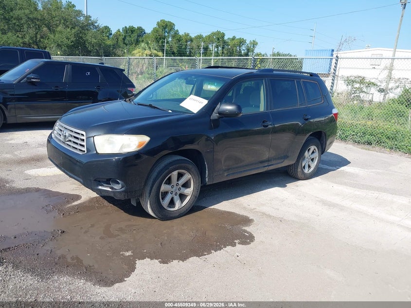 2008 Toyota Highlander VIN JTEDS41A282023348 IAAI salvage auction — RIGHT REAR, Clear (Florida), sold $1,450 on 2026-07-15 (photo 2)