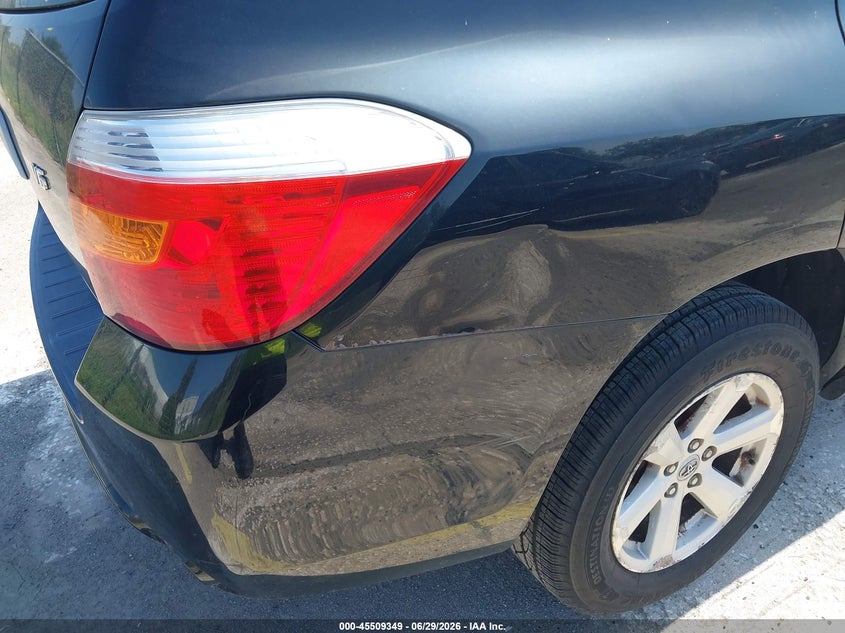 2008 Toyota Highlander VIN JTEDS41A282023348 IAAI salvage auction — RIGHT REAR, Clear (Florida), sold $1,450 on 2026-07-15 (photo 6)