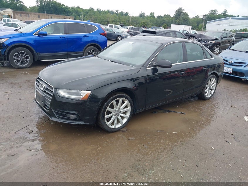 2013 Audi A4 VIN WAUFFAFL3DN019907 IAAI salvage auction — NORMAL WEAR, Clear (Massachusetts), sold $425 on 2026-07-29 (photo 2)