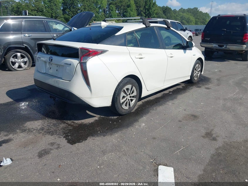 2016 Toyota Prius VIN JTDKBRFU0G3001448 IAAI salvage auction — NORMAL WEAR, Clear (Georgia), sold $3,850 on 2026-07-08 (photo 4)