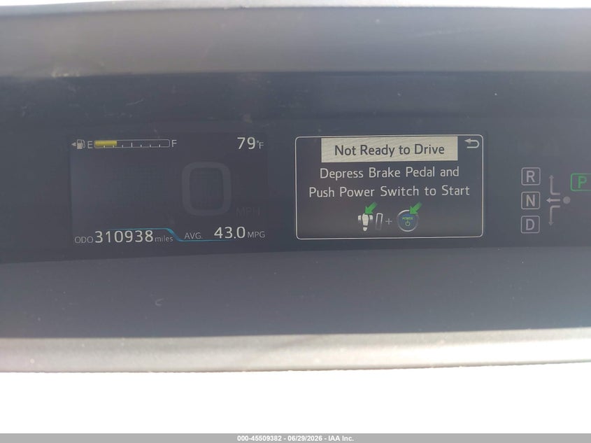 2016 Toyota Prius VIN JTDKBRFU0G3001448 IAAI salvage auction — NORMAL WEAR, Clear (Georgia), sold $3,850 on 2026-07-08 (photo 7)