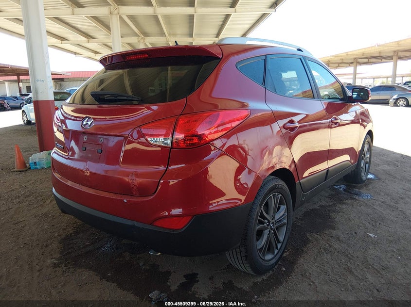 2015 Hyundai Tucson VIN KM8JU3AG1FU059240 IAAI salvage auction — NORMAL WEAR, Clear (Arizona), sold $950 on 2026-07-21 (photo 4)