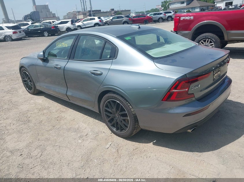 2020 Volvo S60 VIN 7JRA22TKXLG033673 IAAI salvage auction — RIGHT SIDE, Salvage (Indiana), sold $4,950 on 2026-07-29 (photo 3)