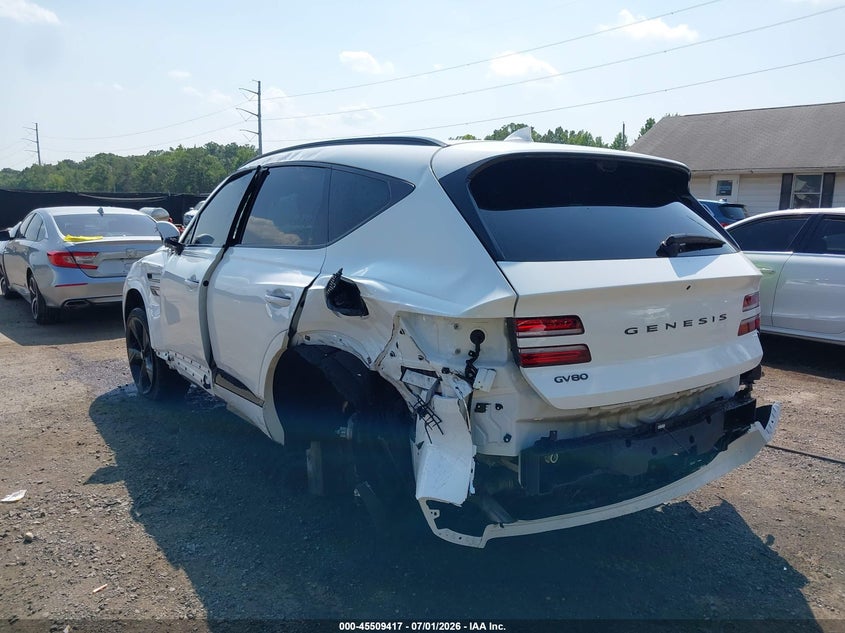 2026 Genesis Gv80 VIN KMUHCESC1TU307282 IAAI salvage auction — ROLLOVER, Salvage - Greater Than 75% (Maryland), sold $25 on 2026-07-29 (photo 6)
