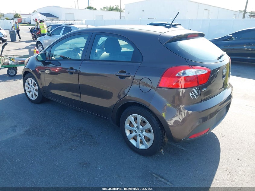 2012 Kia Rio VIN KNADN5A36C6027808 IAAI salvage auction — NORMAL WEAR, Clear (Florida), sold $525 on 2026-07-29 (photo 3)