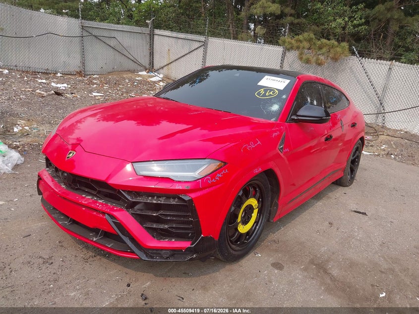 2019 Lamborghini Urus VIN ZPBUA1ZL6KLA01746 IAAI salvage auction — ALL OVER, Salvage Title, sold $84,000 on 2026-08-31 (photo 2)
