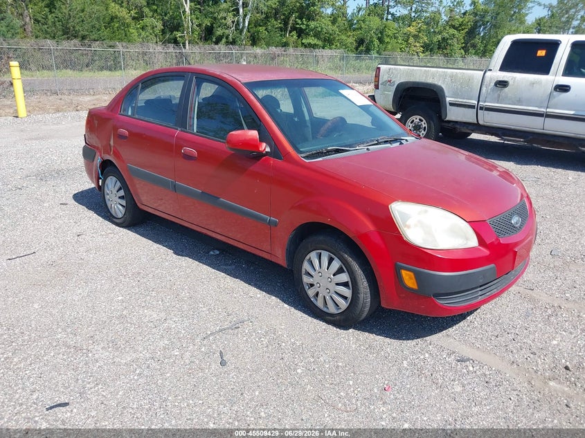 2009 Kia Rio VIN KNADE223496519260 IAAI salvage auction — NORMAL WEAR, Clear (Florida), sold $250 on 2026-07-28 (photo 1)