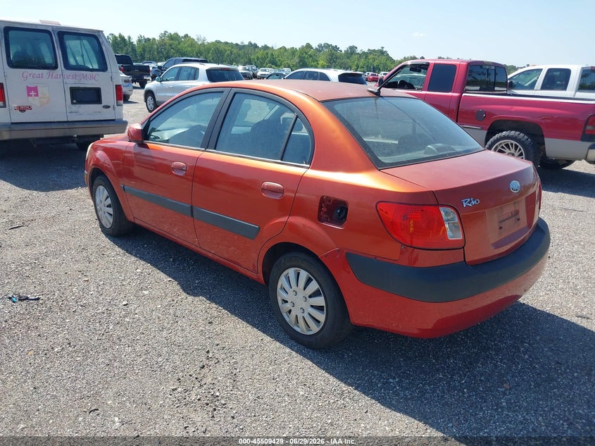 2009 Kia Rio VIN KNADE223496519260 IAAI salvage auction — NORMAL WEAR, Clear (Florida), sold $250 on 2026-07-28 (photo 3)