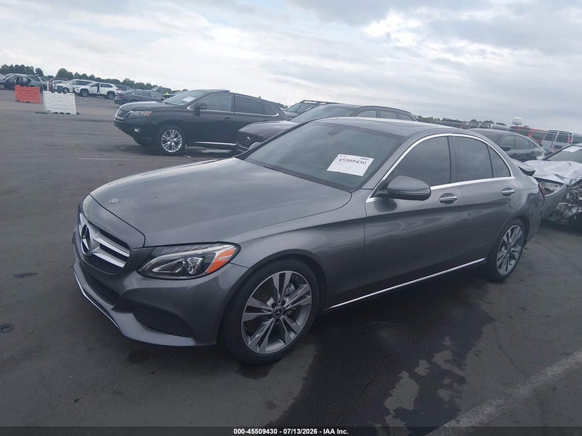 2018 Mercedes-benz C-klasse VIN 55SWF4JB6JU267161 IAAI salvage auction — REAR END, Salvage (North Carolina), sold $5,600 on 2026-07-31 (photo 2)