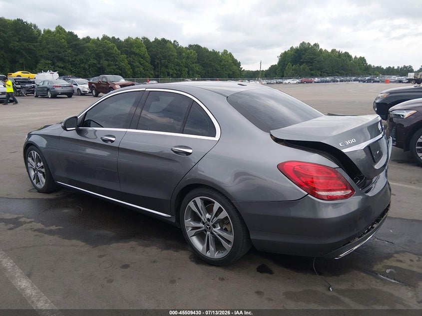 2018 Mercedes-benz C-klasse VIN 55SWF4JB6JU267161 IAAI salvage auction — REAR END, Salvage (North Carolina), sold $5,600 on 2026-07-31 (photo 3)