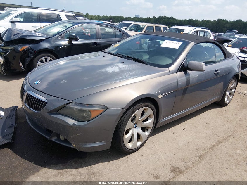2006 BMW 6er VIN WBAEK134X6CN76820 IAAI salvage auction — REAR END, Salvage (Ohio), sold $1,050 on 2026-08-04 (photo 2)
