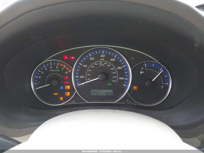 2010 Subaru Forester VIN JF2SH6CC0AH762078 IAAI salvage auction — NORMAL WEAR, Clear (Missouri), sold $300 on 2026-07-20 (photo 7)