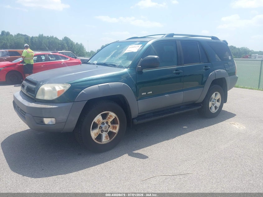 2003 Toyota 4runner VIN JTEBU14R030012094 IAAI salvage auction — NORMAL WEAR, Clear (Indiana), sold $1,500 on 2026-07-16 (photo 2)