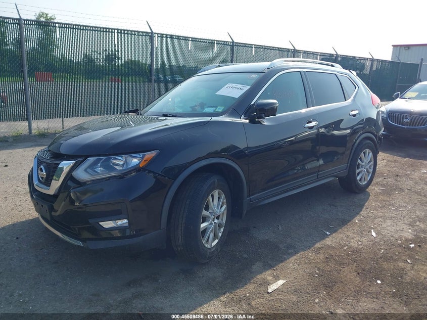 2017 Nissan Rogue VIN KNMAT2MV6HP504276 IAAI salvage auction — FRONT & REAR, Salvage Title, sold $400 on 2026-07-14 (photo 2)