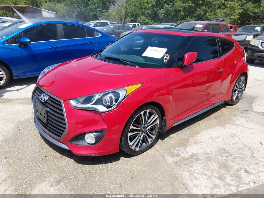 2016 Hyundai Veloster VIN KMHTC6AE6GU257860 IAAI salvage auction — NORMAL WEAR, Clear (Washington), sold $1,200 on 2026-07-29 (photo 2)