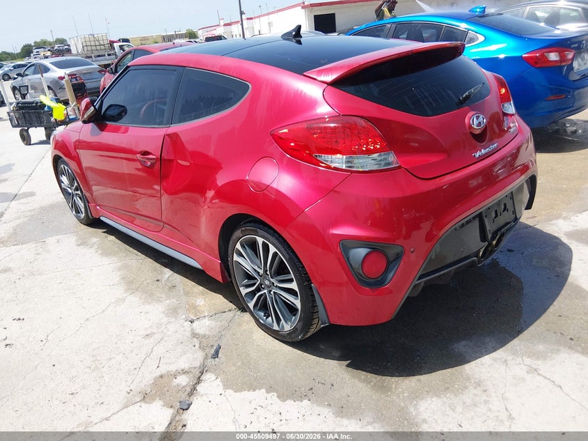 2016 Hyundai Veloster VIN KMHTC6AE6GU257860 IAAI salvage auction — NORMAL WEAR, Clear (Washington), sold $1,200 on 2026-07-29 (photo 3)