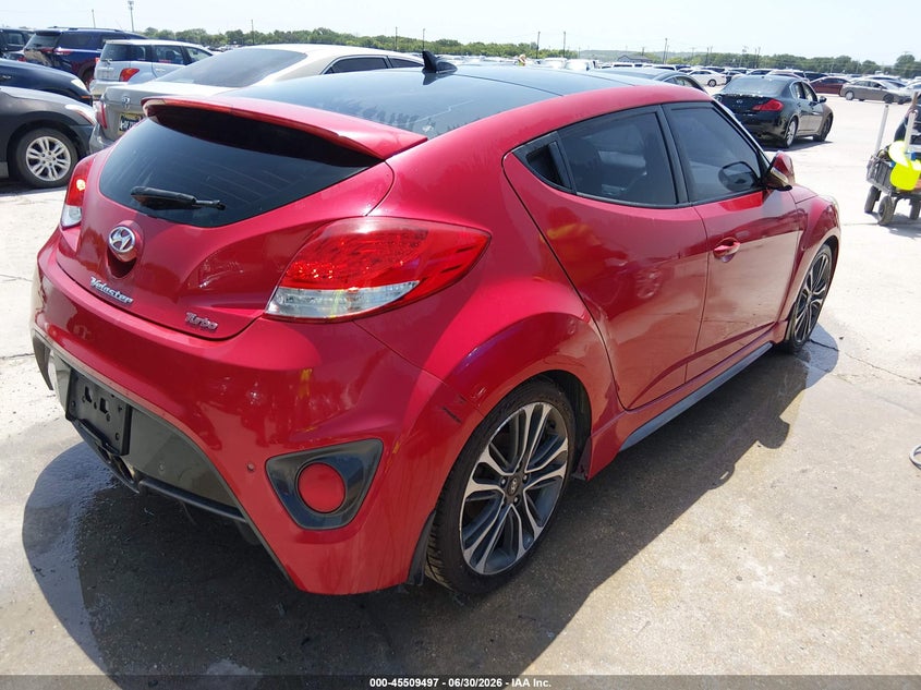 2016 Hyundai Veloster VIN KMHTC6AE6GU257860 IAAI salvage auction — NORMAL WEAR, Clear (Washington), sold $1,200 on 2026-07-29 (photo 4)