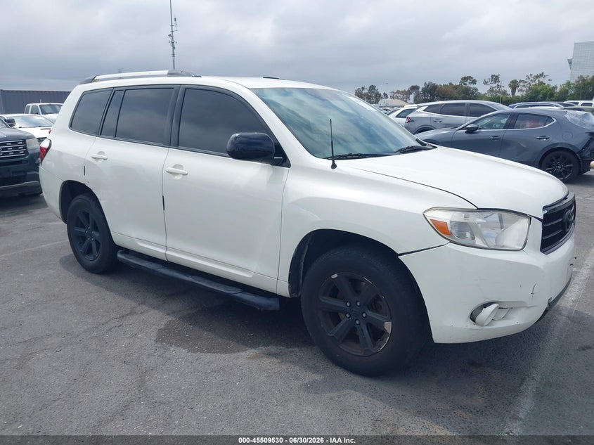 2008 Toyota Highlander VIN JTEDS41A782022261 IAAI salvage auction — NORMAL WEAR, Salvage (California), sold $1,225 on 2026-07-16 (photo 1)