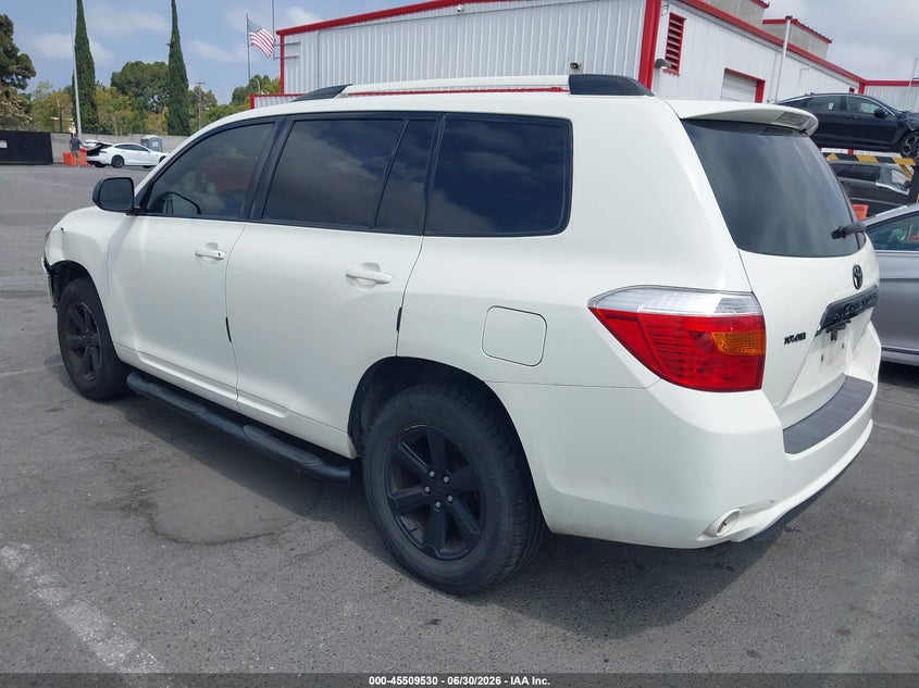 2008 Toyota Highlander VIN JTEDS41A782022261 IAAI salvage auction — NORMAL WEAR, Salvage (California), sold $1,225 on 2026-07-16 (photo 3)