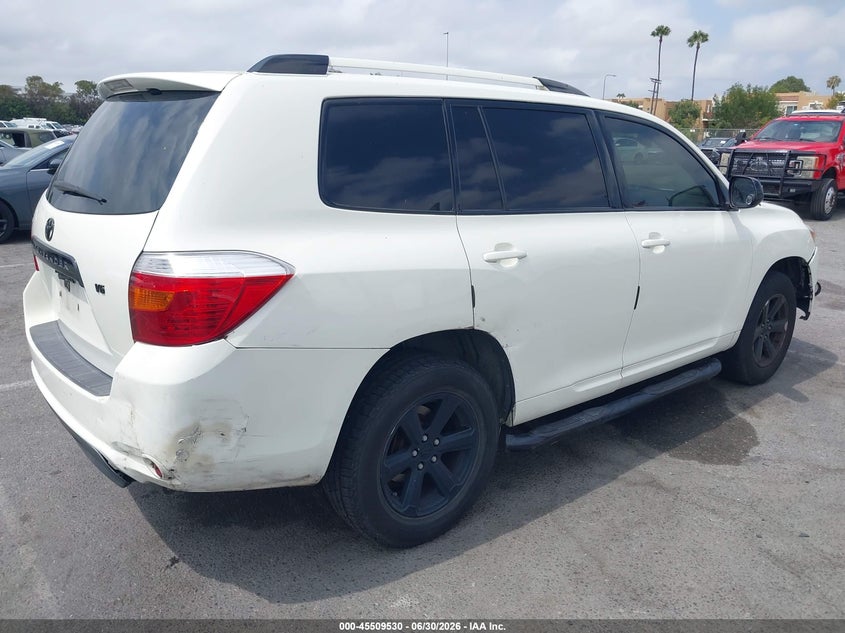 2008 Toyota Highlander VIN JTEDS41A782022261 IAAI salvage auction — NORMAL WEAR, Salvage (California), sold $1,225 on 2026-07-16 (photo 4)