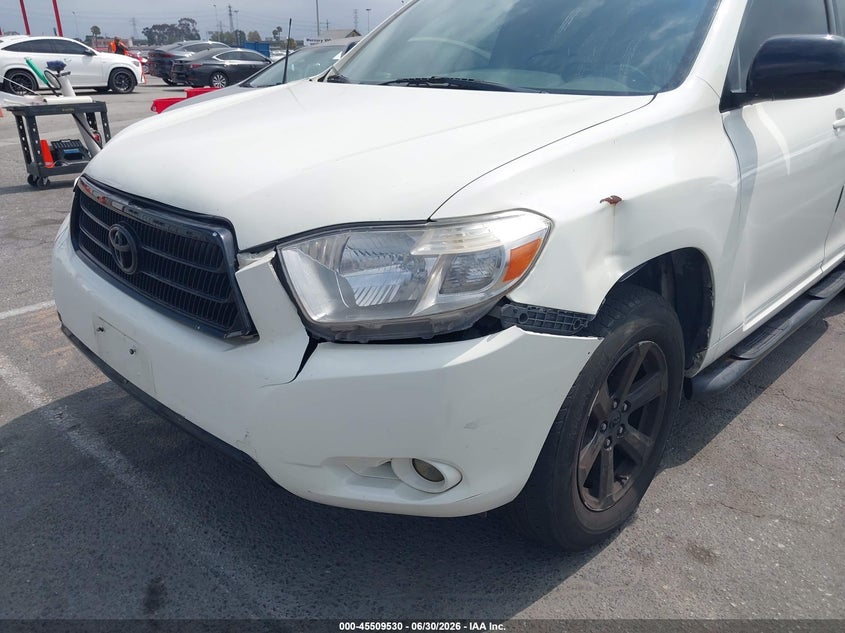 2008 Toyota Highlander VIN JTEDS41A782022261 IAAI salvage auction — NORMAL WEAR, Salvage (California), sold $1,225 on 2026-07-16 (photo 6)