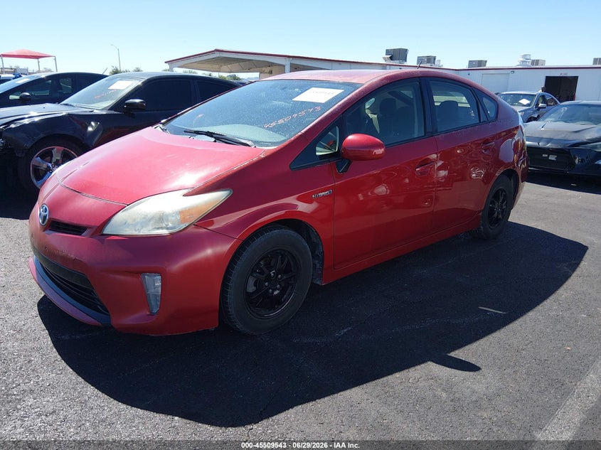 2013 Toyota Prius VIN JTDKN3DU8D5627935 IAAI salvage auction — NORMAL WEAR, Clear (Nevada), sold $475 on 2026-07-24 (photo 2)