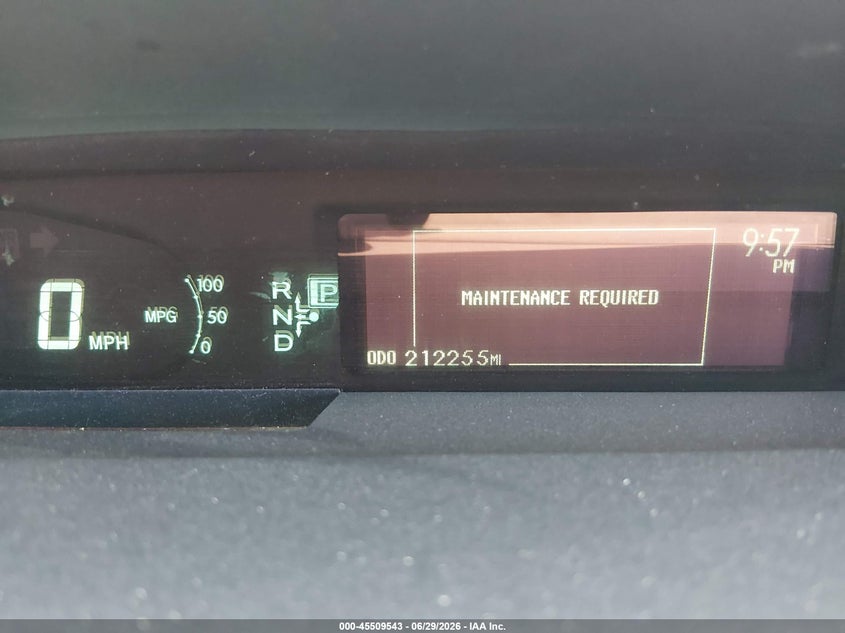 2013 Toyota Prius VIN JTDKN3DU8D5627935 IAAI salvage auction — NORMAL WEAR, Clear (Nevada), sold $475 on 2026-07-24 (photo 7)