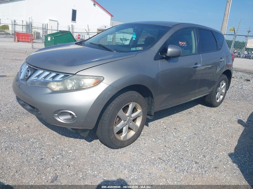 2010 Nissan Murano VIN JN8AZ1MWXAW112063 IAAI salvage auction — NORMAL WEAR, Clear (Pennsylvania), sold $350 on 2026-07-29 (photo 2)