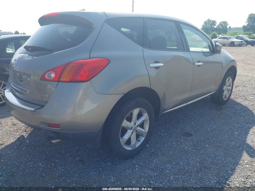 2010 Nissan Murano VIN JN8AZ1MWXAW112063 IAAI salvage auction — NORMAL WEAR, Clear (Pennsylvania), sold $350 on 2026-07-29 (photo 4)