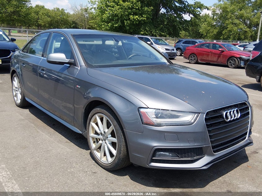 2014 Audi A4 VIN WAUFFAFL9EN026104 IAAI salvage auction — FRONT END, Clear (New Jersey), sold $1,500 on 2026-07-20 (photo 1)