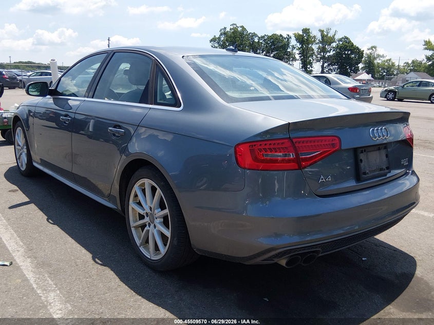 2014 Audi A4 VIN WAUFFAFL9EN026104 IAAI salvage auction — FRONT END, Clear (New Jersey), sold $1,500 on 2026-07-20 (photo 3)