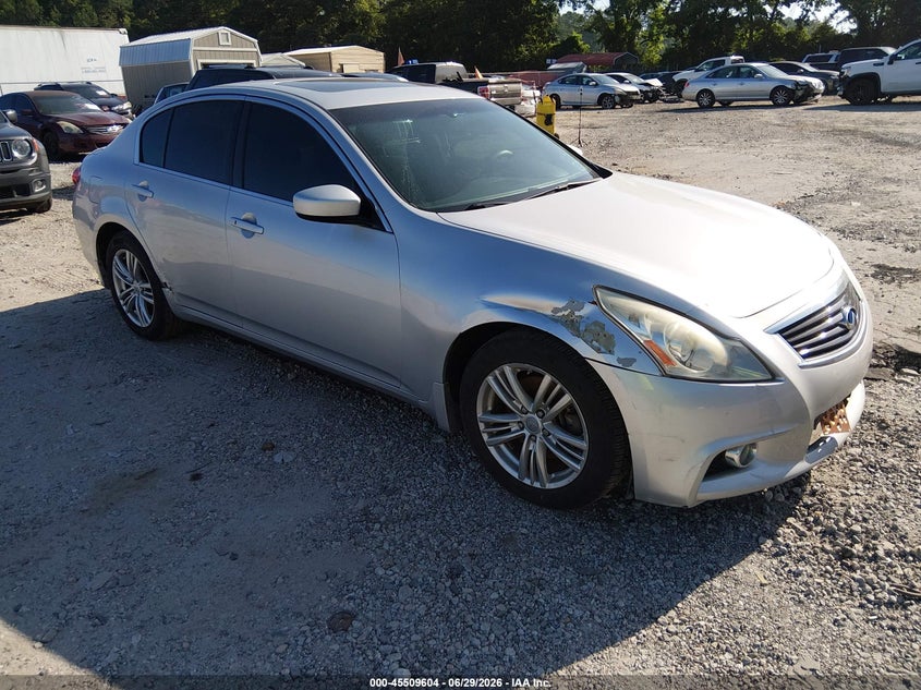 2013 Infiniti G VIN JN1CV6AR6DM758862 IAAI salvage auction — NORMAL WEAR, Clear (New York), sold $1,350 on 2026-07-24 (photo 1)
