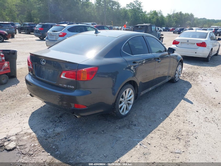 2009 Lexus Is 250 VIN JTHCK262595032808 IAAI salvage auction — NORMAL WEAR, Original (New Hampshire), sold $875 on 2026-07-08 (photo 4)
