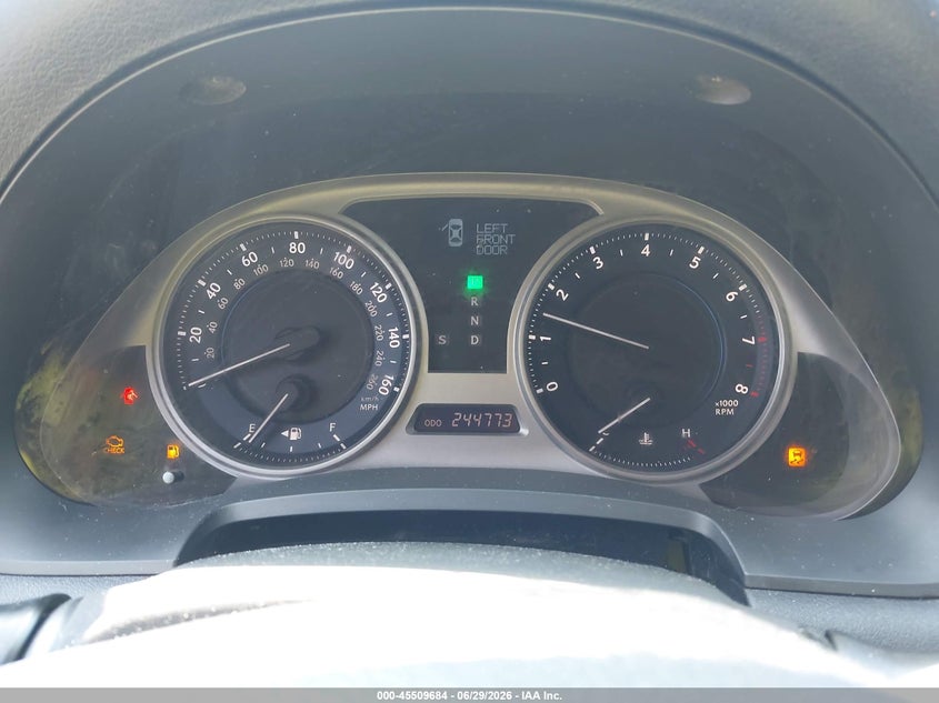 2009 Lexus Is 250 VIN JTHCK262595032808 IAAI salvage auction — NORMAL WEAR, Original (New Hampshire), sold $875 on 2026-07-08 (photo 7)