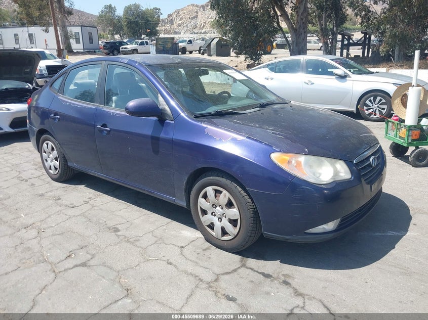 2008 Hyundai Elantra VIN KMHDU46D38U300932 IAAI salvage auction — NORMAL WEAR, Clear - Dealer Only (California), sold $875 on 2026-07-07 (photo 1)