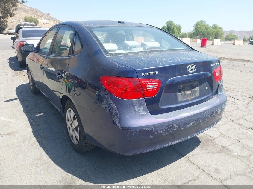 2008 Hyundai Elantra VIN KMHDU46D38U300932 IAAI salvage auction — NORMAL WEAR, Clear - Dealer Only (California), sold $875 on 2026-07-07 (photo 3)