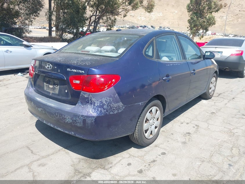 2008 Hyundai Elantra VIN KMHDU46D38U300932 IAAI salvage auction — NORMAL WEAR, Clear - Dealer Only (California), sold $875 on 2026-07-07 (photo 4)