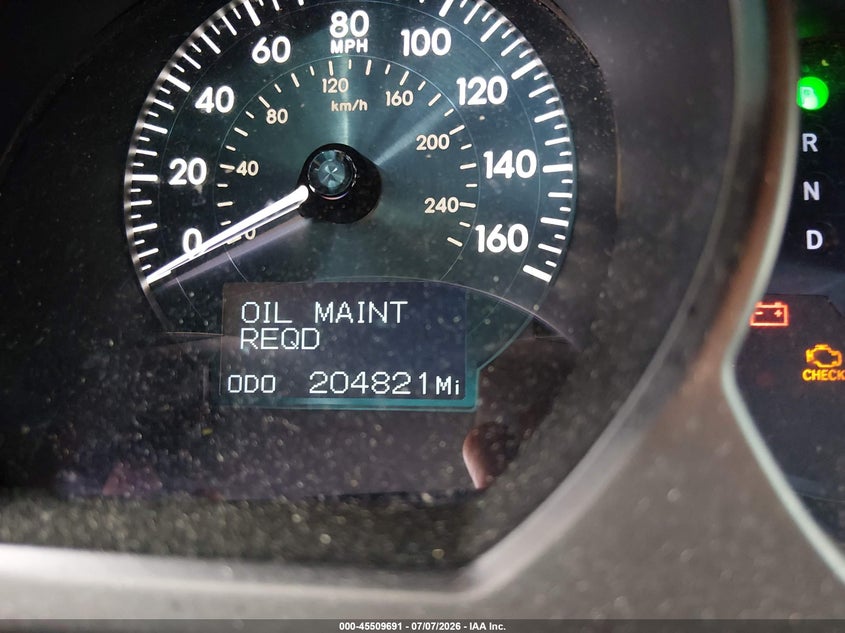 2006 Lexus Gs 300 VIN JTHCH96S760019476 IAAI salvage auction — NORMAL WEAR, Clear (Indiana), sold $325 on 2026-07-29 (photo 7)