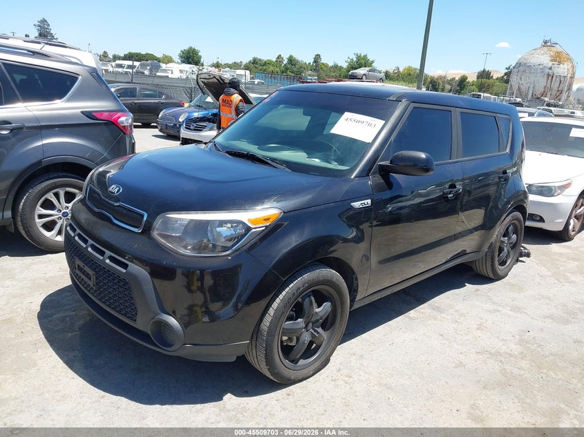 2016 Kia Soul VIN KNDJN2A21G7320527 IAAI salvage auction — NORMAL WEAR, Salvage (California), sold $800 on 2026-07-23 (photo 2)