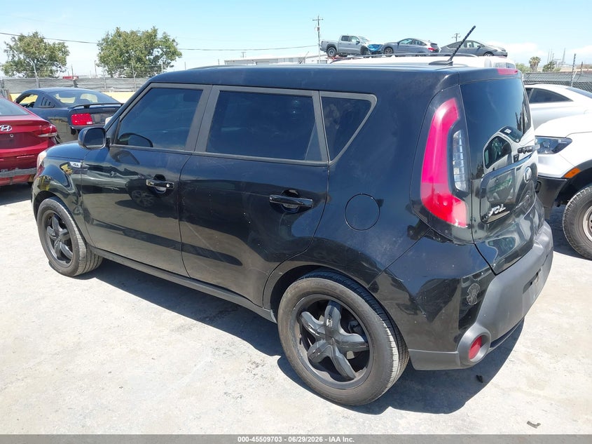 2016 Kia Soul VIN KNDJN2A21G7320527 IAAI salvage auction — NORMAL WEAR, Salvage (California), sold $800 on 2026-07-23 (photo 3)