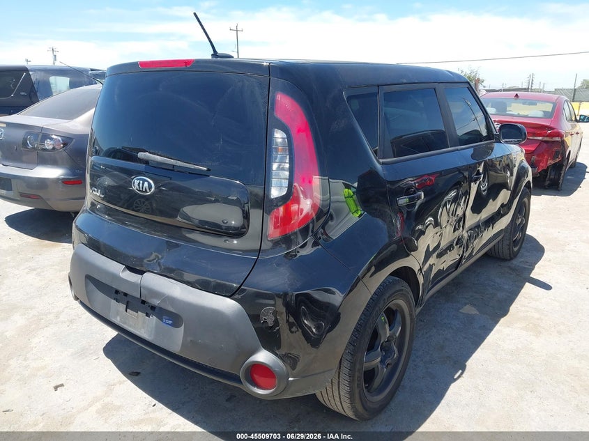 2016 Kia Soul VIN KNDJN2A21G7320527 IAAI salvage auction — NORMAL WEAR, Salvage (California), sold $800 on 2026-07-23 (photo 4)