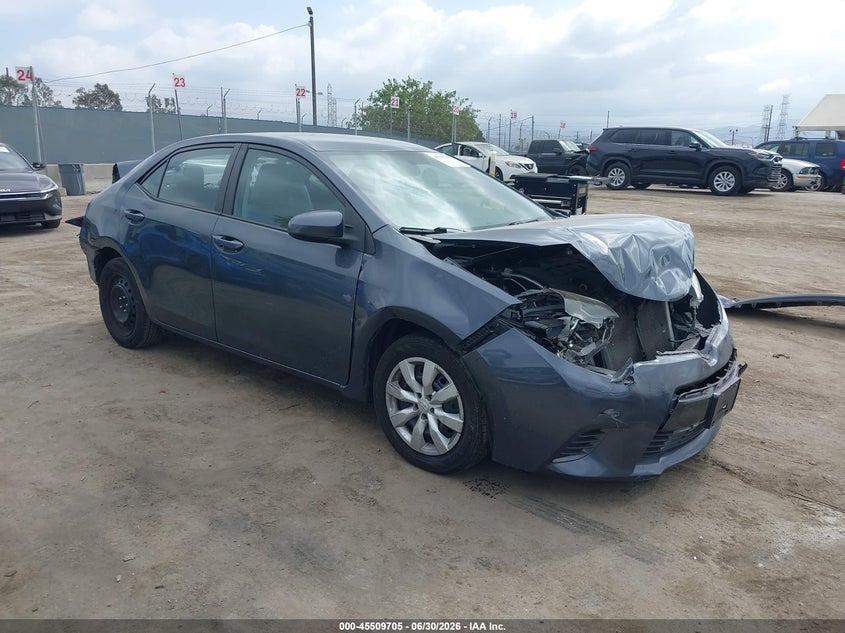 2016 Toyota Corolla VIN 5YFBURHE1GP473150 IAAI salvage auction — LEFT REAR, Salvage (California), sold $1,600 on 2026-07-29 (photo 1)