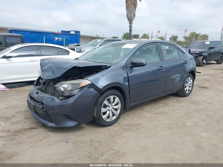 2016 Toyota Corolla VIN 5YFBURHE1GP473150 IAAI salvage auction — LEFT REAR, Salvage (California), sold $1,600 on 2026-07-29 (photo 2)