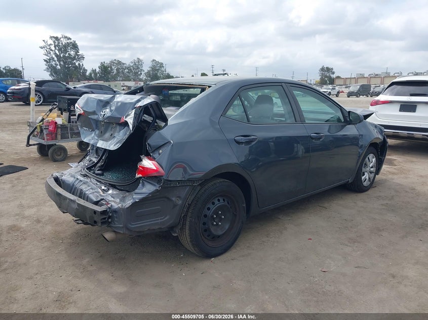 2016 Toyota Corolla VIN 5YFBURHE1GP473150 IAAI salvage auction — LEFT REAR, Salvage (California), sold $1,600 on 2026-07-29 (photo 4)