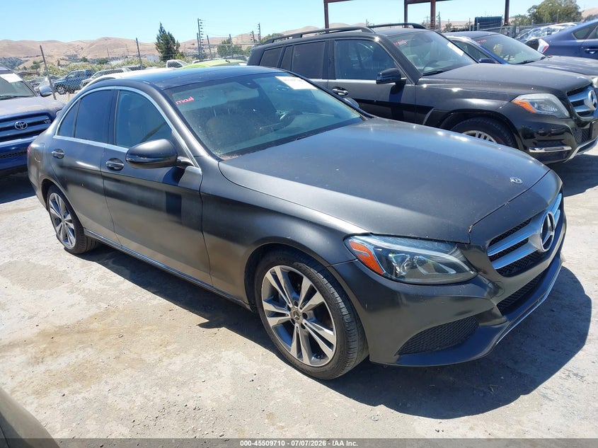 2018 Mercedes-benz C-klasse VIN WDDWF4JB9JR410489 IAAI salvage auction — NORMAL WEAR, Clear - Dealer Only (California), sold $3,100 on 2026-07-21 (photo 1)