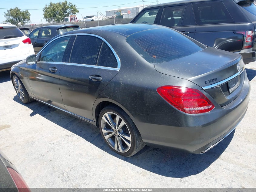 2018 Mercedes-benz C-klasse VIN WDDWF4JB9JR410489 IAAI salvage auction — NORMAL WEAR, Clear - Dealer Only (California), sold $3,100 on 2026-07-21 (photo 3)