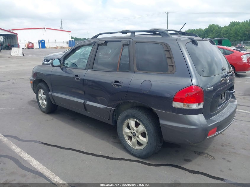 2006 Hyundai Santa fe VIN KM8SC13D26U081875 IAAI salvage auction — NORMAL WEAR, Clear (North Carolina), sold $500 on 2026-07-29 (photo 3)