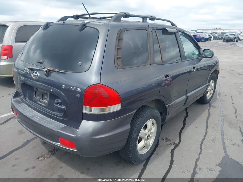 2006 Hyundai Santa fe VIN KM8SC13D26U081875 IAAI salvage auction — NORMAL WEAR, Clear (North Carolina), sold $500 on 2026-07-29 (photo 4)